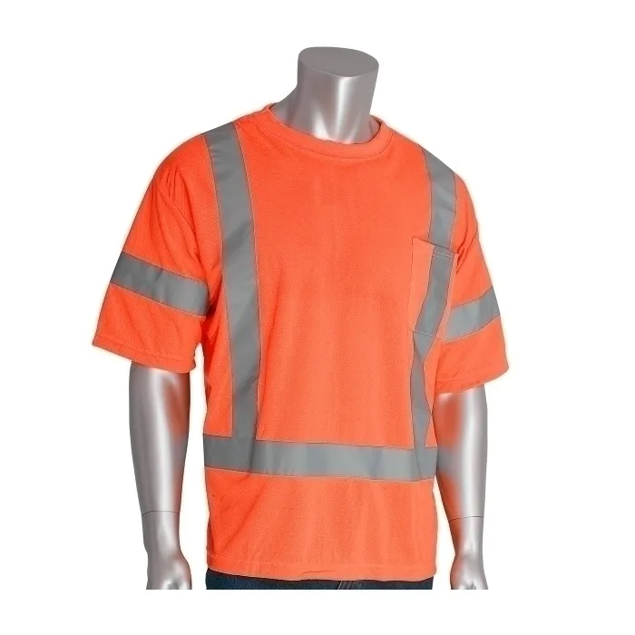 PIP 313-CNTSEOR-4X Protective Clothing High Visibility Shirt, 4XL, Hi-Vis Yellow, Each | CL9CZA