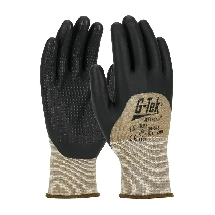 PIP 34-648/L Hand Protection Seamless Glove Coated, L, Green, Dozen | CL9EEE