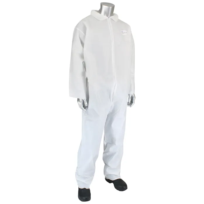 Protective Clothing Disposable Coverall, 3XL, White, Case
