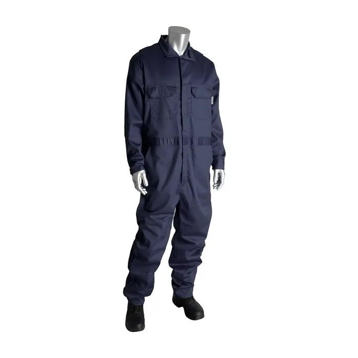 PIP 385-FRSC-KH/S Electrical Safety AR/FR Coverall, S, Navy, Each | CL9FYU