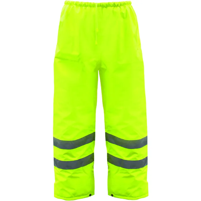 PIP 3NR4000X Protective Clothing High Visibilty Cold Gear Pants With Bibs, XL, Hi-Vis Yellow, Each | CL9GHF