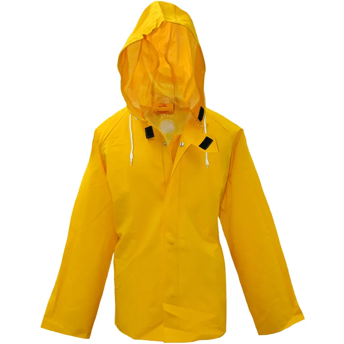 Protective Clothing Rainwear Suit, 5XL, Yellow, Each