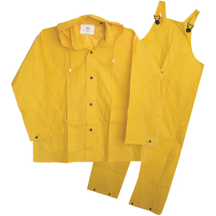 PIP 3PR0501YG Protective Clothing Rainwear Suit, 3XL, Yellow, Each | CL9GLW