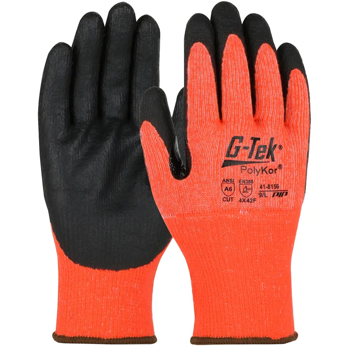 PIP 41-8156/L Hand Protection Insulated Coated Gloves, L, Yellow, Dozen | CL9GXU