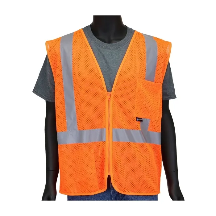 PIP 47206Z/XL Protective Clothing High Visibilty Vest, XL, Hi-Vis Yellow, Each | CL9HJZ