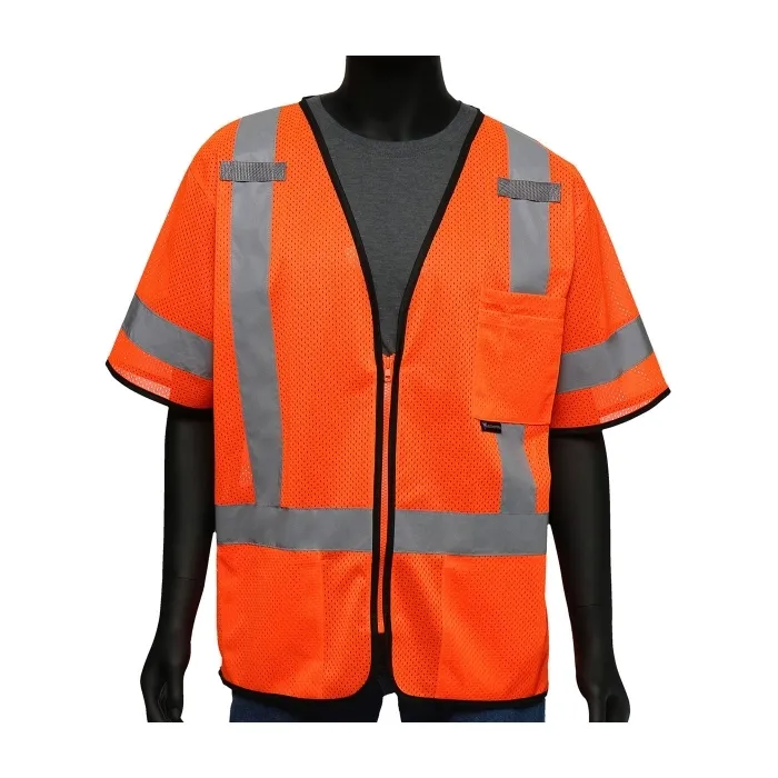 PIP 47303/4XL Protective Clothing High Visibilty Vest, 4XL, Hi-Vis Yellow, Each | CL9HNL