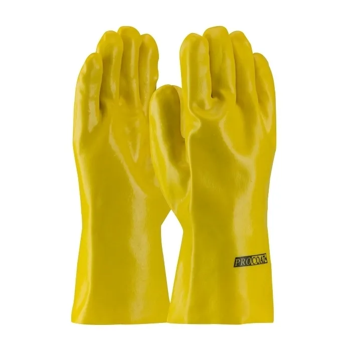 PIP 58-8030Y Hand Protection Chemical Resistant Coated Gloves, Men, Dozen | CL9JJH