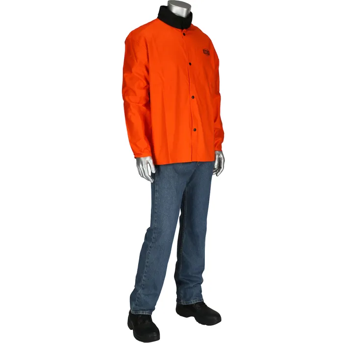 PIP 7050O/4XL Welding Protection Jacket, 4XL, Red, Each | CL9KHE