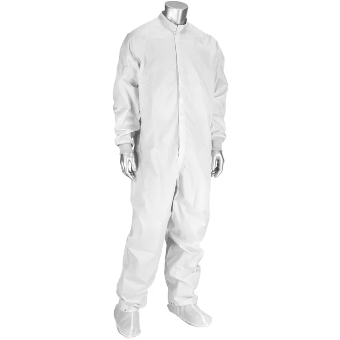 PIP CCRC-89WH-5PK-M Critical Environment Reusable Coverall, M, White, Each | CL9PKQ