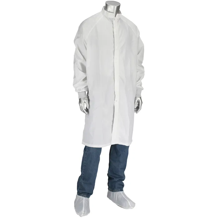 PIP CFRZC-74WH-5PK-S Critical Environment Reusable Smock, S, White, Each | CL9PMG