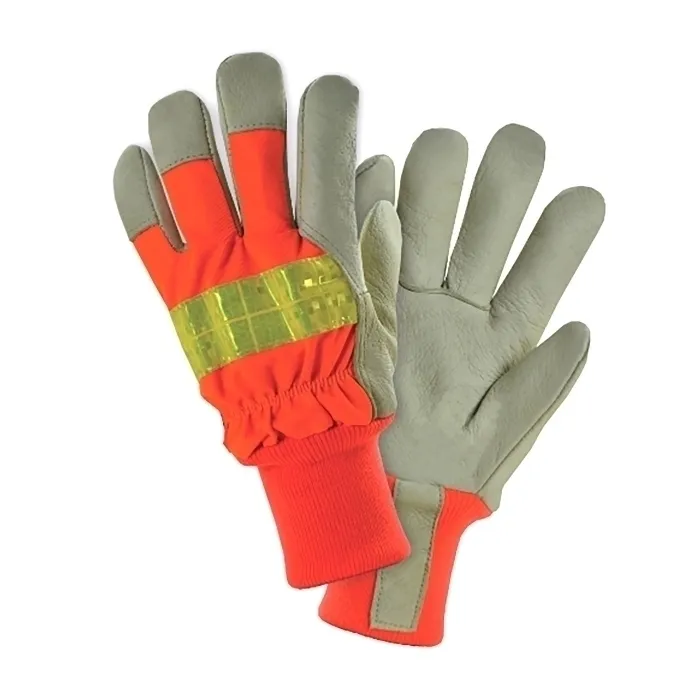 PIP HVO1555/L Hand Protection Insulated Coated Gloves, L, Hi-Vis Orange, Dozen | CL9PUN