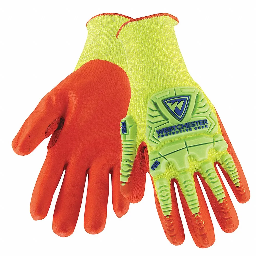 PIP HVY710HSNFB/XL Hand Protection Cut Resistant Gloves, XL, Hi-Vis Yellow, Pair | CL9PVY