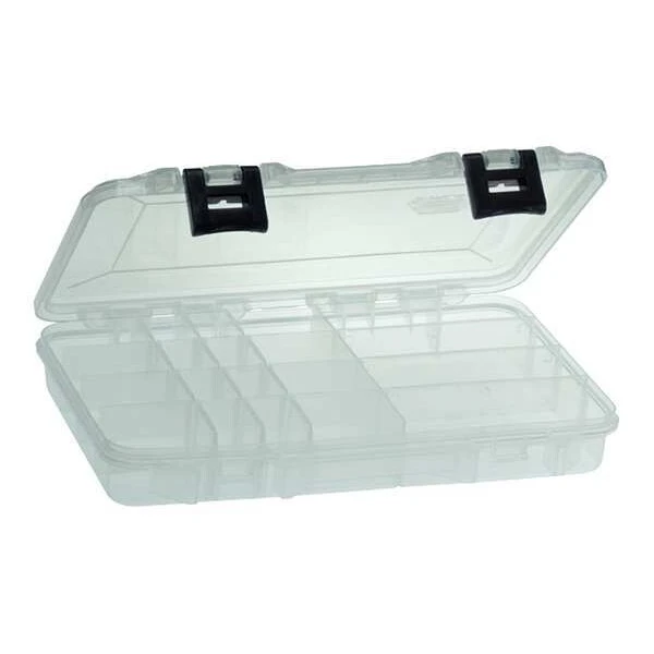 Adjustable Compartment Box with 5 to 20 compartments, Plastic, 1 3/4 Inch H x 7-1/4 Inch W
