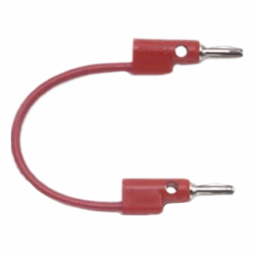 Banana Plug Patch Cord, 15 A Current Rating - Max, 5000 V DC Max Volt