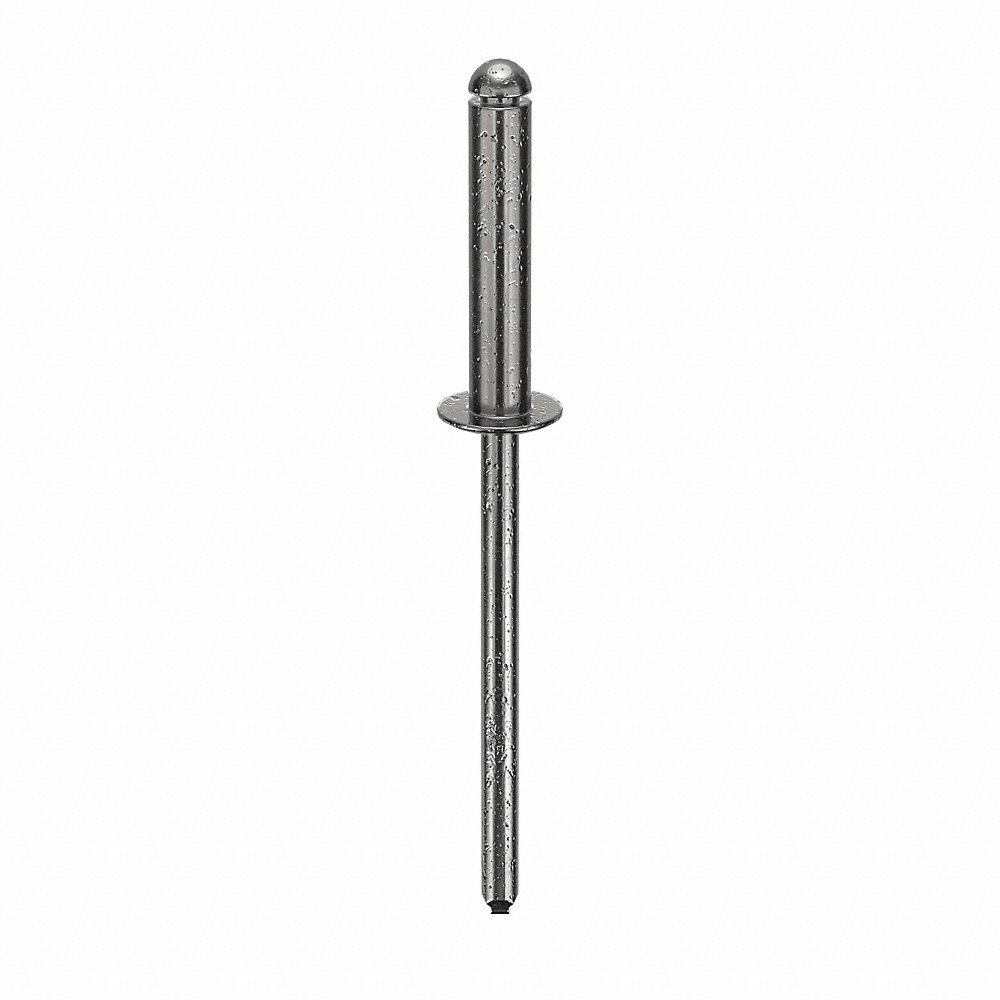 POP SD48BS201 Blind Rivet, 1/8 Inch Dia., 0.625 Inch Length, 500Pk | AD3HYW 3ZKJ1