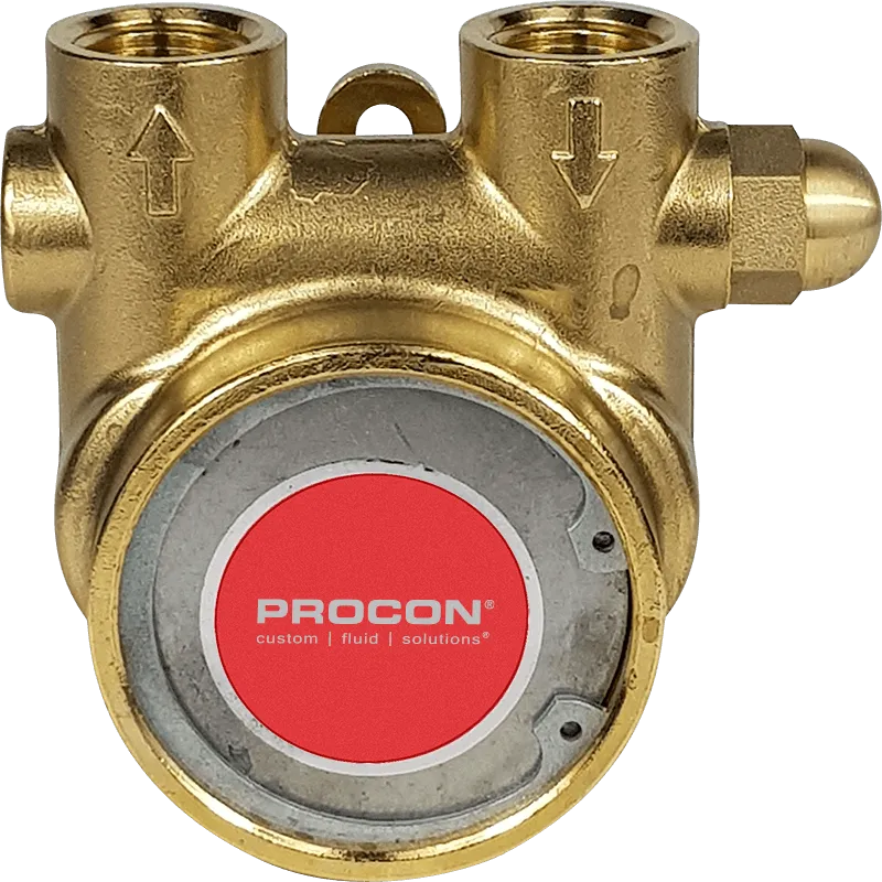 Rotary Vane Pump, Brass, 240 GPH, EPDM, Standard-Non External Adjust