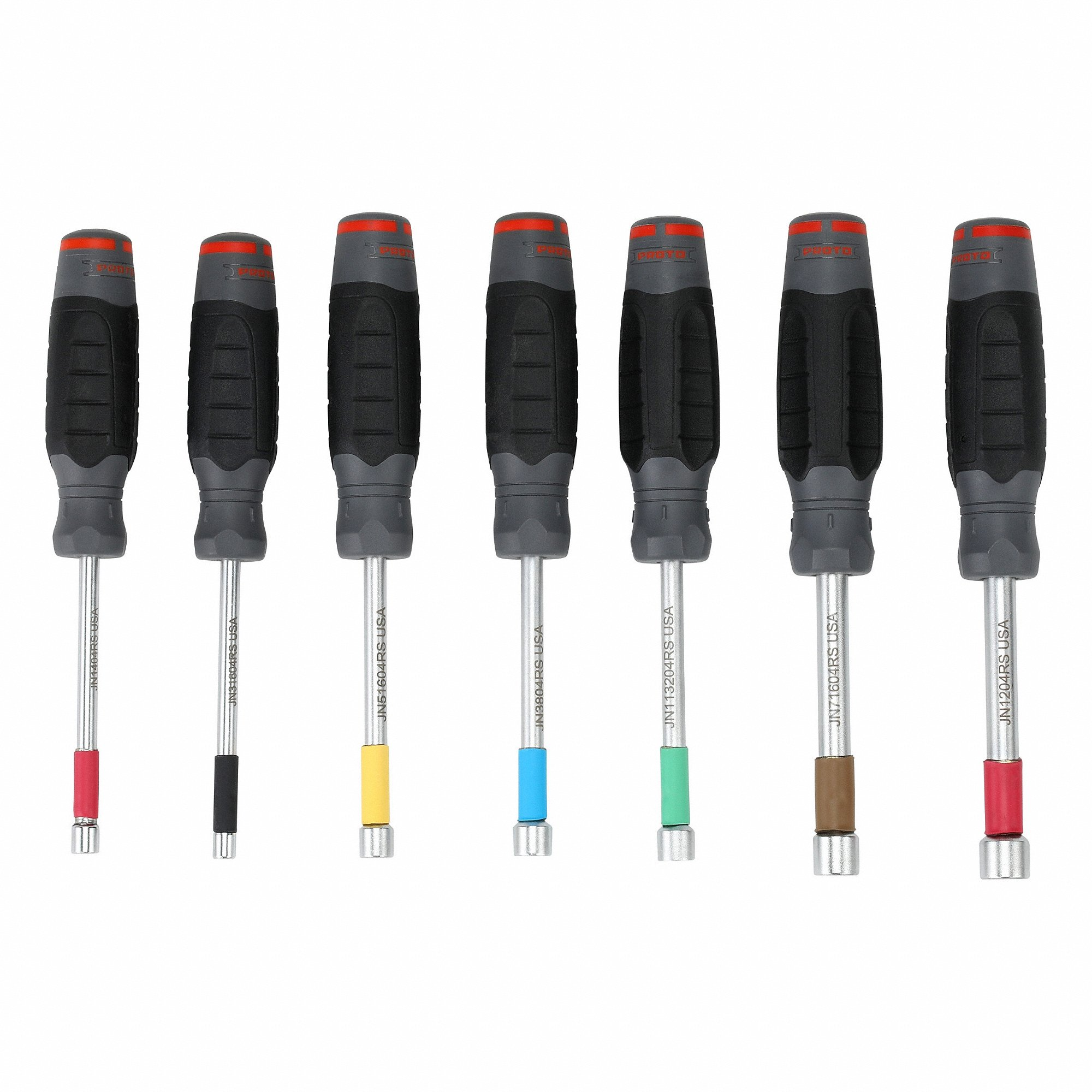 PROTO J1207SNDS Nutdriver Set, SAE, 4 Inch Shank Length | CN2RNR J1207SND / 13G278