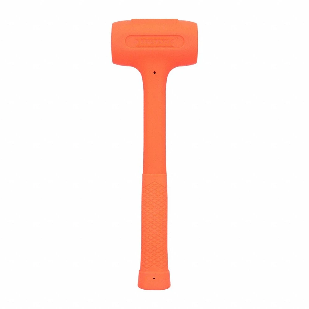 Dead Blow Hammer, Steel Handle, 28 oz Head Wt, 1 3/4 Inch, 1 3/8 Inch Face Dia, 13 Inch Lg