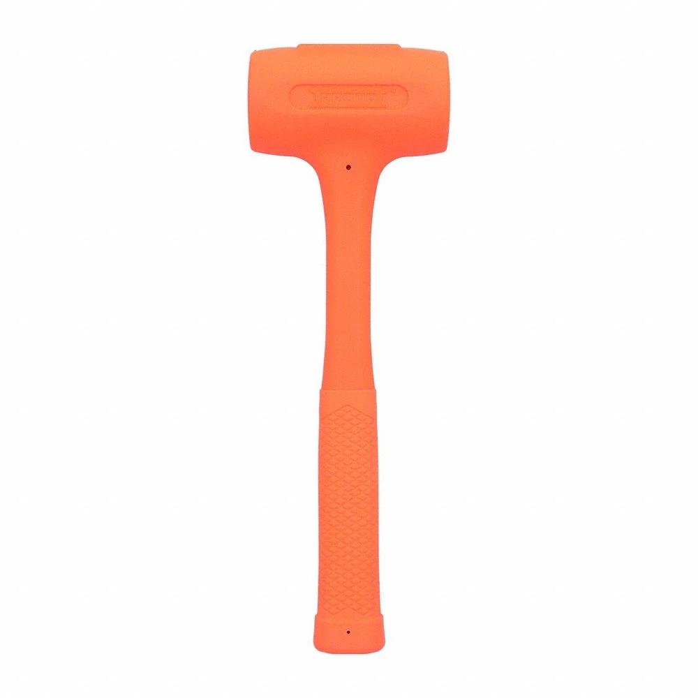 Dead Blow Hammer, Steel Handle, Textured Grip, 48 oz Head Wt, 2 1/8 Inch Face Dia