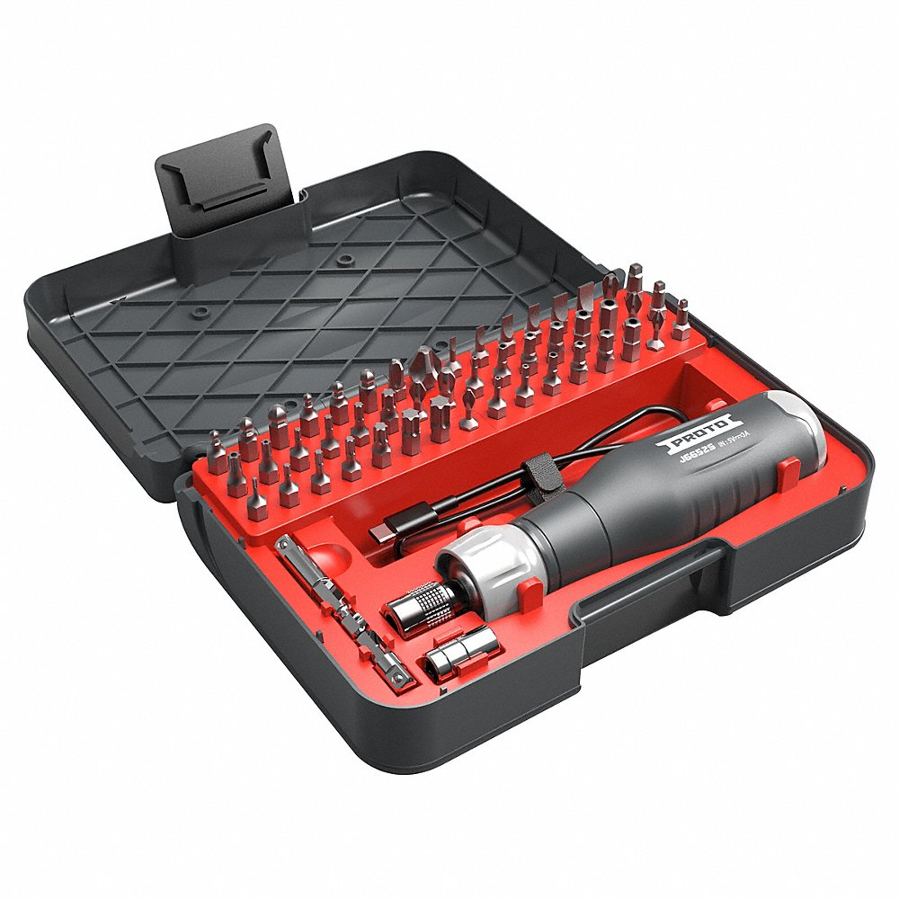 Cordless Screwdriver Kit, 1/4 Inch Drive Size