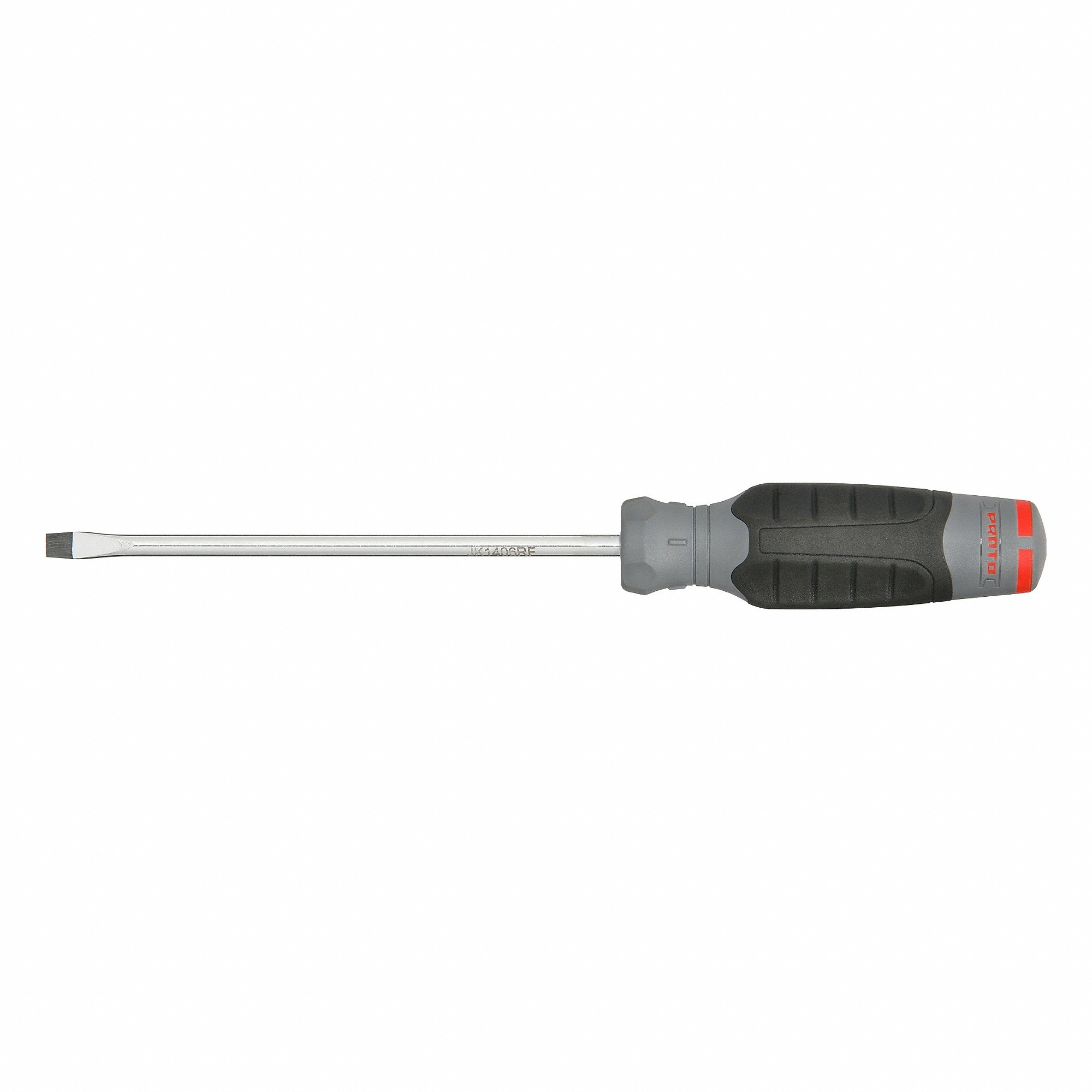 PROTO JK1406RF Screwdrivers, 1/4 Inch Tip Size, 10 1/2 Inch Length, 6 Inch Shank Length, Cushion Grip | CT8FEV 61XK65