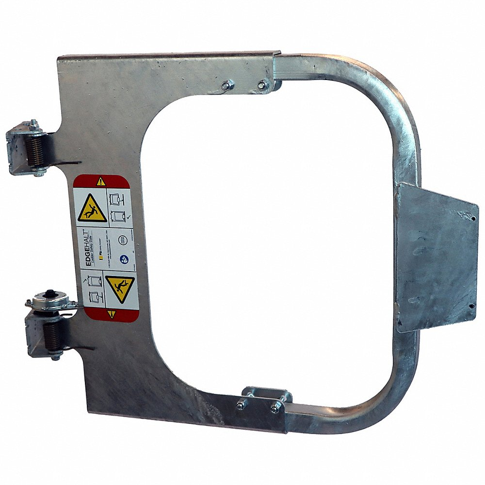 PS DOORS LSG-2030-GAL Ladder Safety Gate, 20 To 30 Inch Opening Size, Hot Dipped Galvanized | CM9GQF