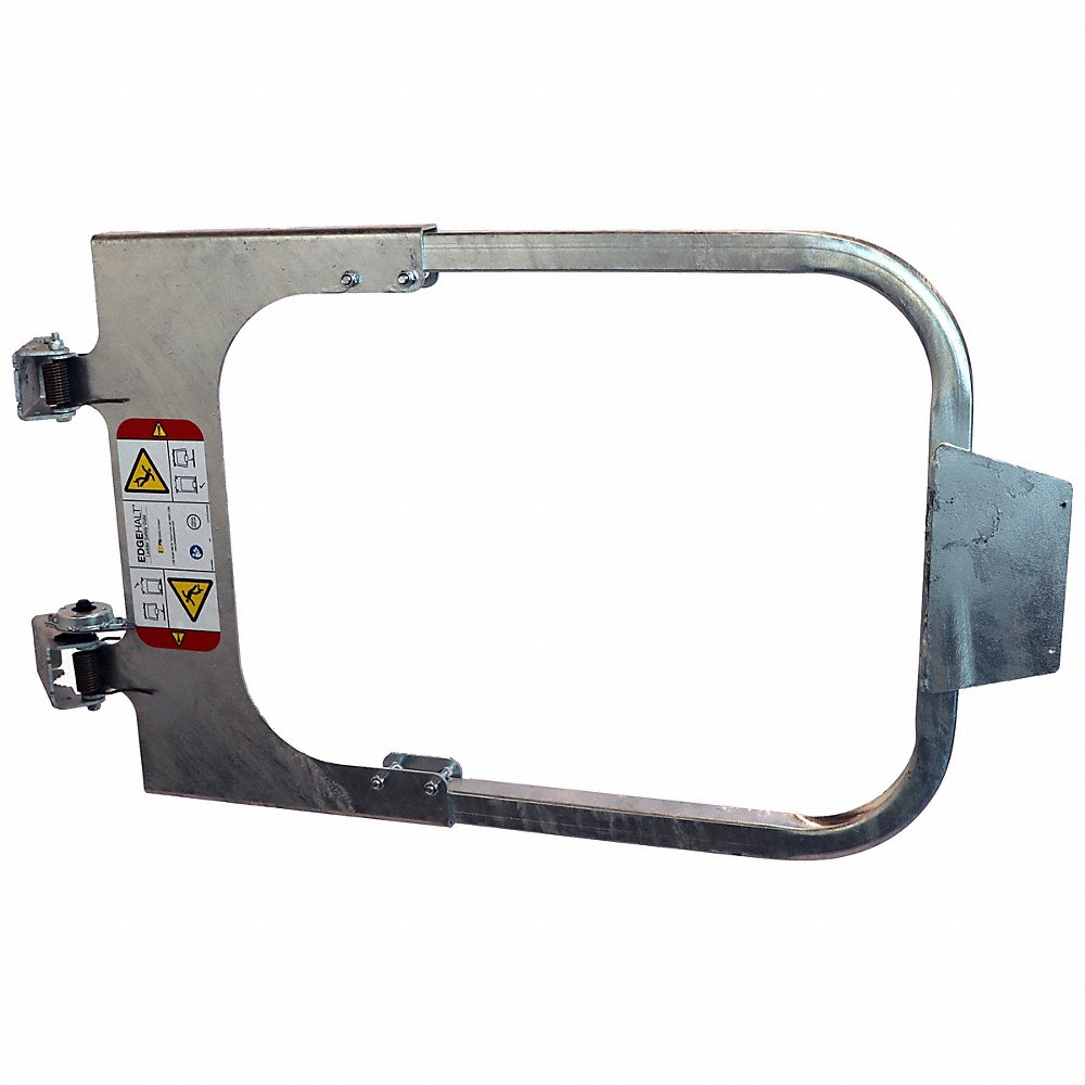 PS DOORS LSG-3040-GAL Ladder Safety Gate, 30 To 40 Inch Opening Size, Hot Dipped Galvanized | CM9GQJ
