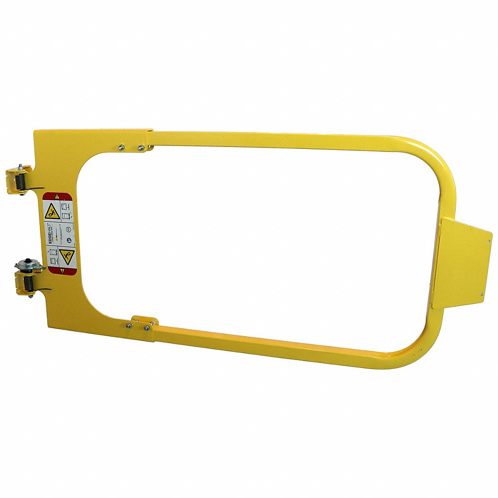 PS DOORS LSG-4050-PCY Ladder Safety Gate, 40 To 50 Inch Opening Size, Powder Coated Yellow | CM9GQL