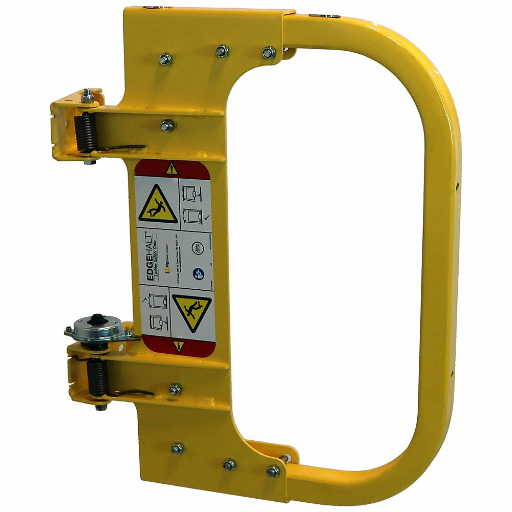 PS DOORS LSGPS-1520-PCY Posi Stop Ladder Safety Gate, 15 To 20 Inch Opening Size, Powder Coated Yellow | CM9GPT