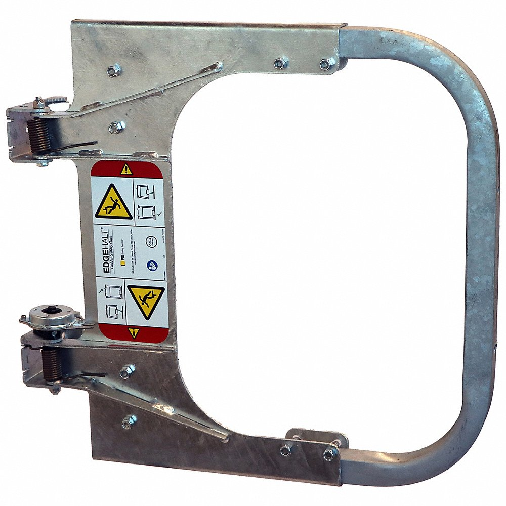 PS DOORS LSGPS-2030-GAL Posi Stop Ladder Safety Gate, 20 To 30 Inch Opening Size, Hot Dipped Galvanized | CM9GPX