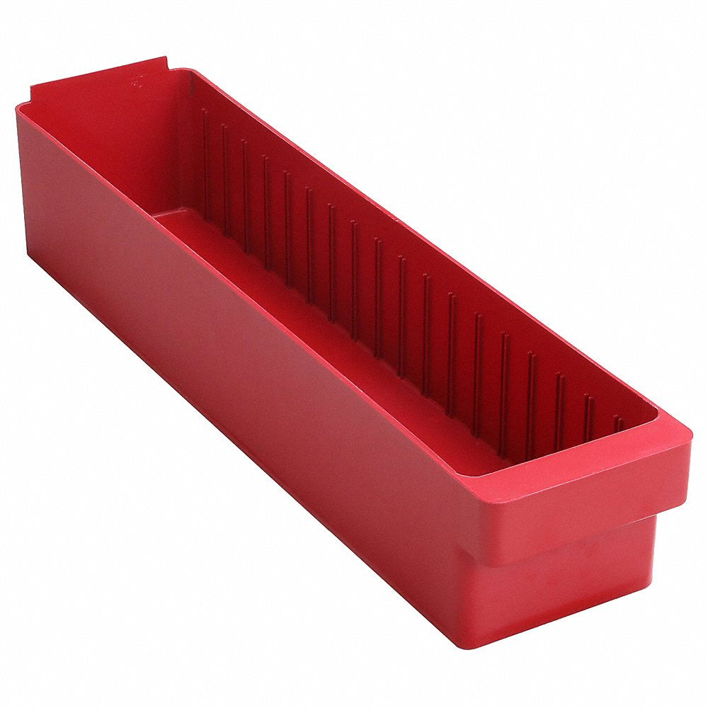 QUANTUM STORAGE SYSTEMS QED603RD Drawer Bin 23-7/8 x 5-9/16 x 4-5/8in Red | AC2KLM 2KWD4