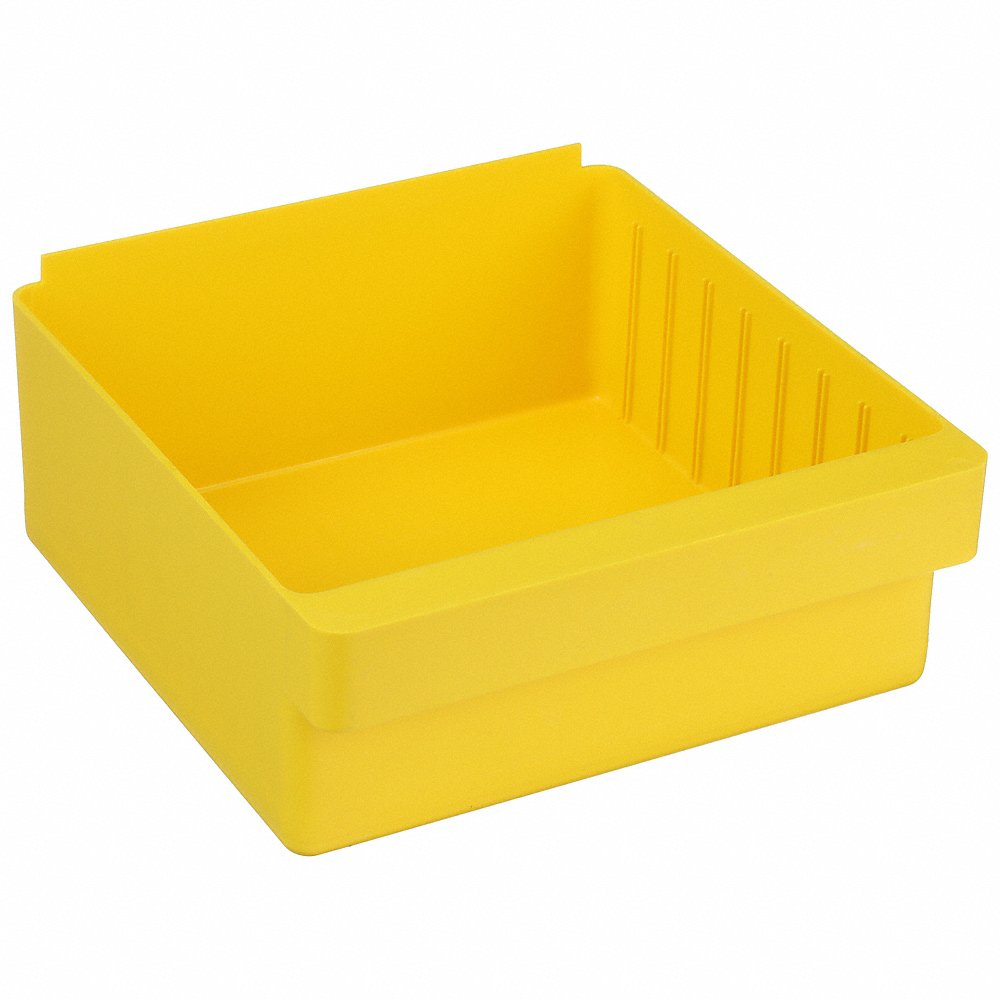 QUANTUM STORAGE SYSTEMS QED801YL Drawer Bin 11-5/8 x 11-1/8 x 4-5/8 Inch Yellow | AC2KKZ 2KWB9