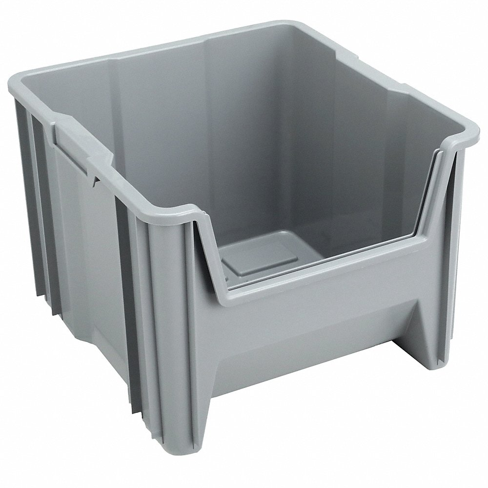 QUANTUM STORAGE SYSTEMS QGH800GY Bin 17-1/2 Inch Length 16-1/2 Inch Width Gray | AA3KGD 11M630