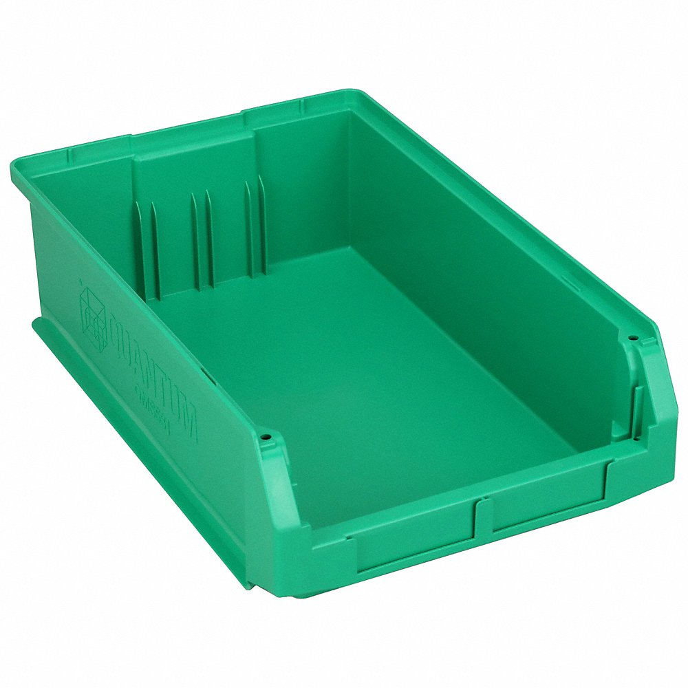 QUANTUM STORAGE SYSTEMS QMS531GN Bin 19-3/4 Inch Length 12-3/8 Inch Width Green | AB3VCX 1VH42