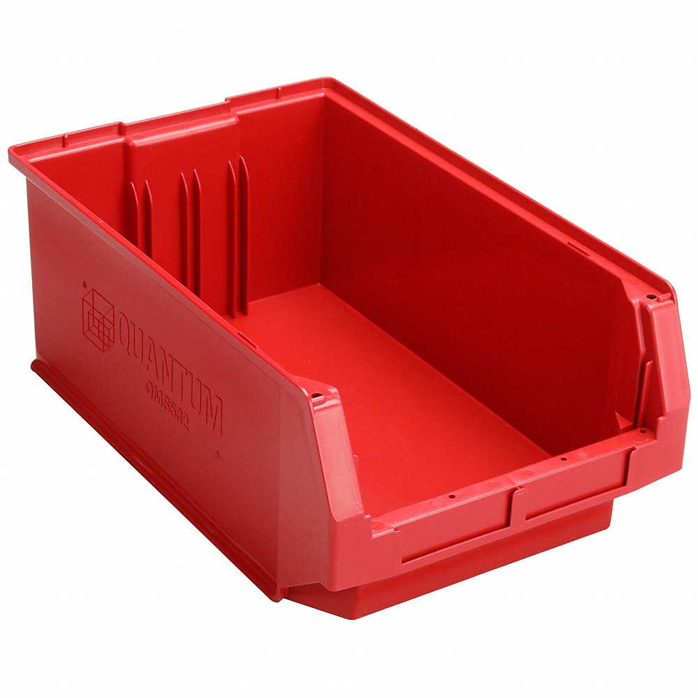 QUANTUM STORAGE SYSTEMS QMS532RD Bin 19-3/4 Inch Length 12-3/8 Inch Width Red | AB3VDC 1VH47
