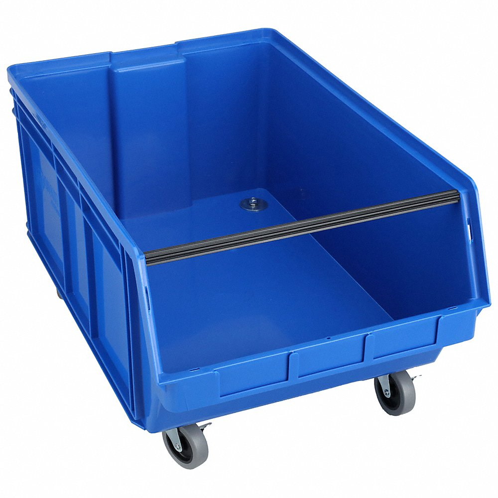 QUANTUM STORAGE SYSTEMS QMS843MOBBL Mobile Bin 29 Inch Length 18-3/8 Inch Width Blue | AB3VDT 1VH61