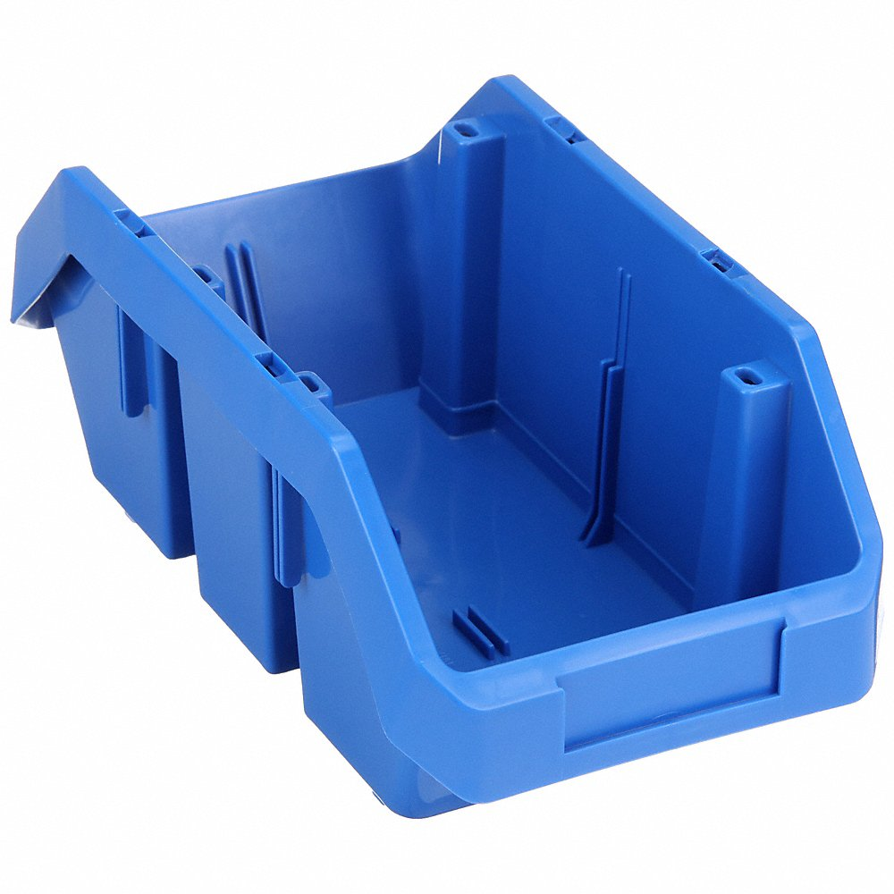 QUANTUM STORAGE SYSTEMS QP1265BL Cross-stacking Bin 12-1/2 Inch Length Blue | AC3FQH 2TB62