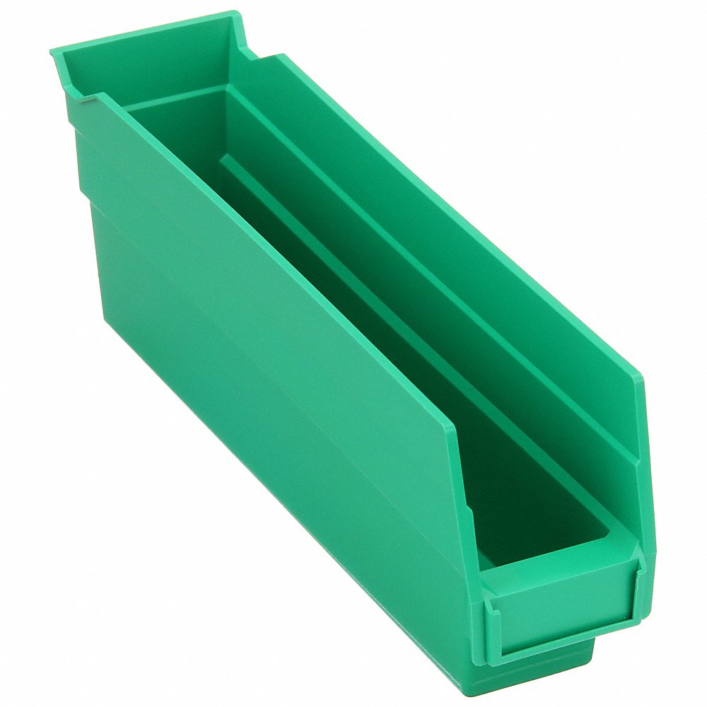 QUANTUM STORAGE SYSTEMS QSB100GN Shelf Bin 11-5/8 Inch Length 2-3/4 Inch Width 4 Inch Height | AF6CGE 9WJT5