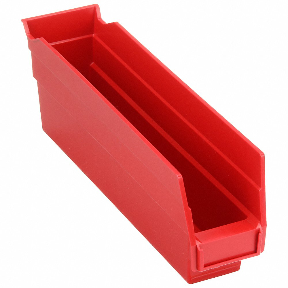 QUANTUM STORAGE SYSTEMS QSB100RD Shelf Bin 11-5/8 Inch Length 2-3/4 Inch Width 4 Inch Height | AF4BRN 8PCC9