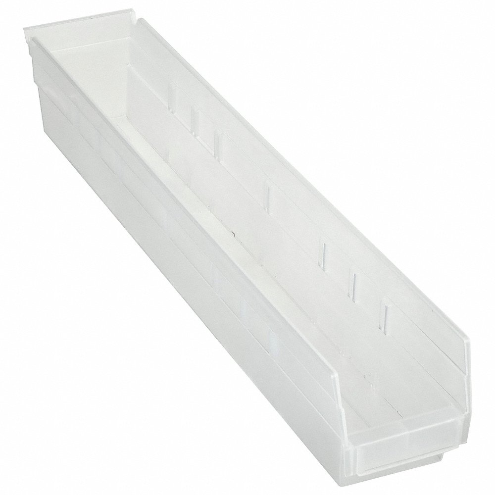 QUANTUM STORAGE SYSTEMS QSB105CL Shelf Bin 23-5/8 Inch Length 4-1/8 Inch Width 4 Inch Height | AE8MVP 6ECF3