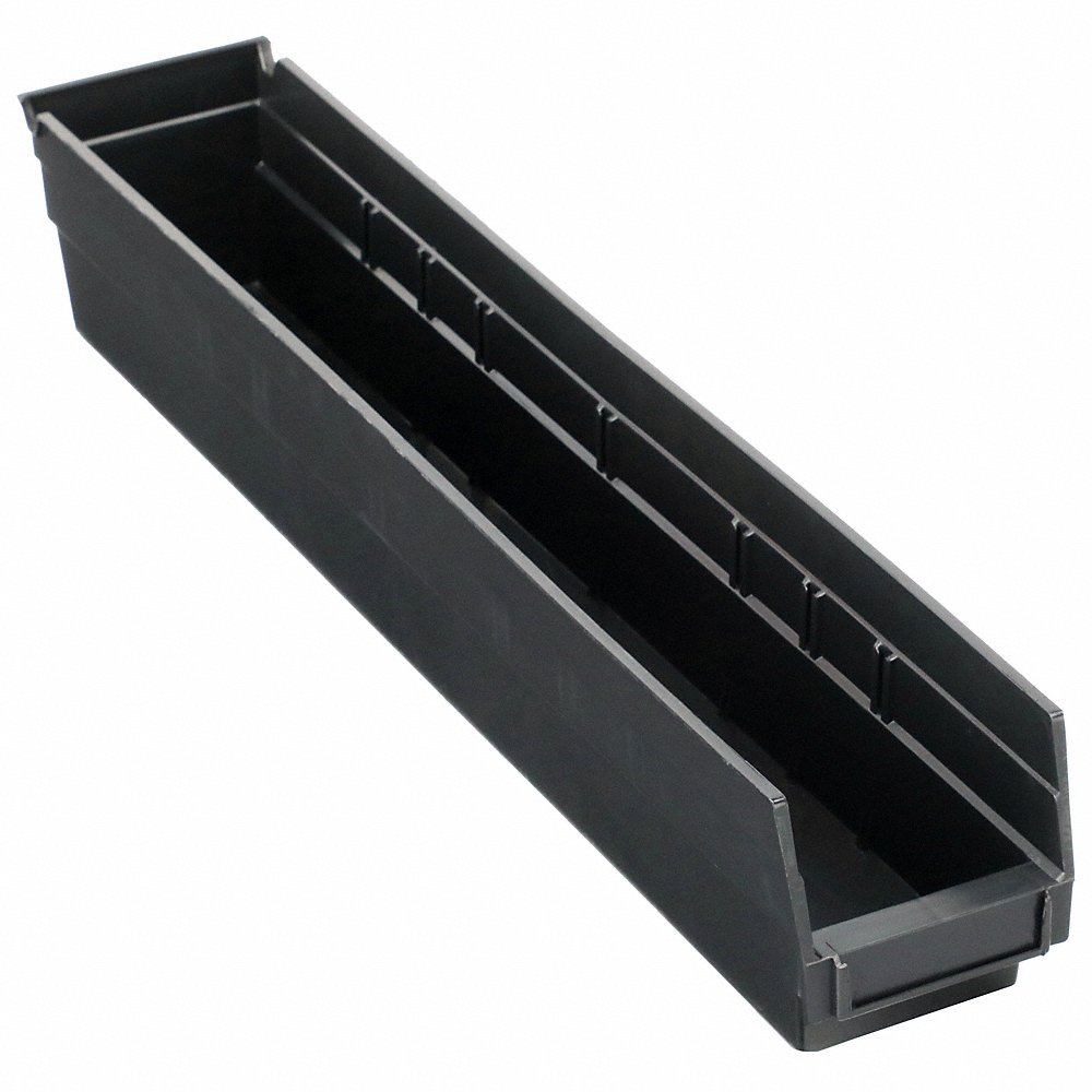 QUANTUM STORAGE SYSTEMS QSB105CO Esd Conductive Bin 23-5/8 x 4-1/8 x 4 In | AE4NFP 5LY64