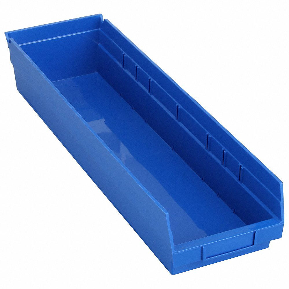 QUANTUM STORAGE SYSTEMS QSB106BL Shelf Bin 23-5/8 Inch Length 6-5/8 Inch Width 4 Inch Height | AF4JDJ 8Y081