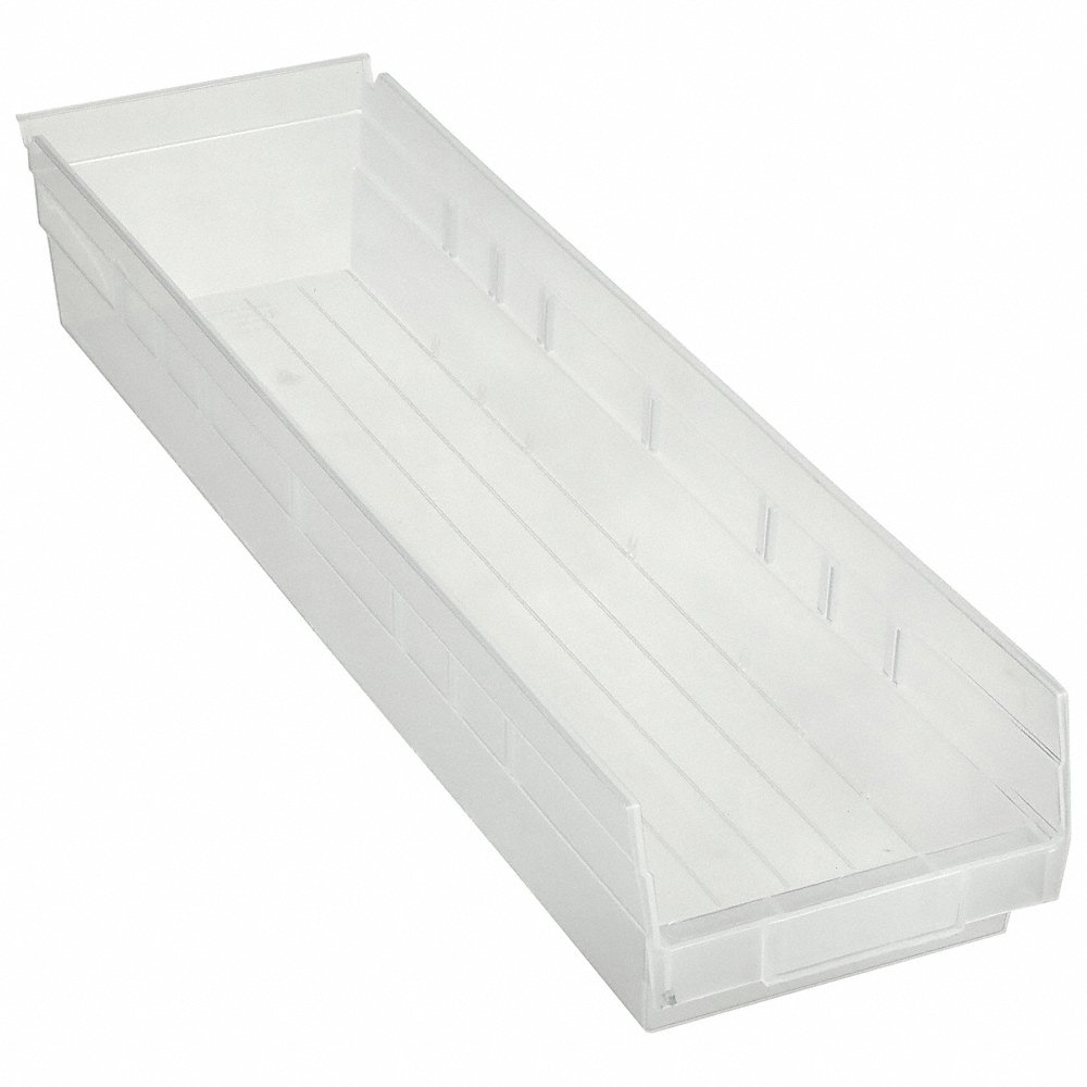 QUANTUM STORAGE SYSTEMS QSB106CL Shelf Bin 23-5/8 Inch Length 6-5/8 Inch Width 4 Inch Height | AE8MVQ 6ECF4