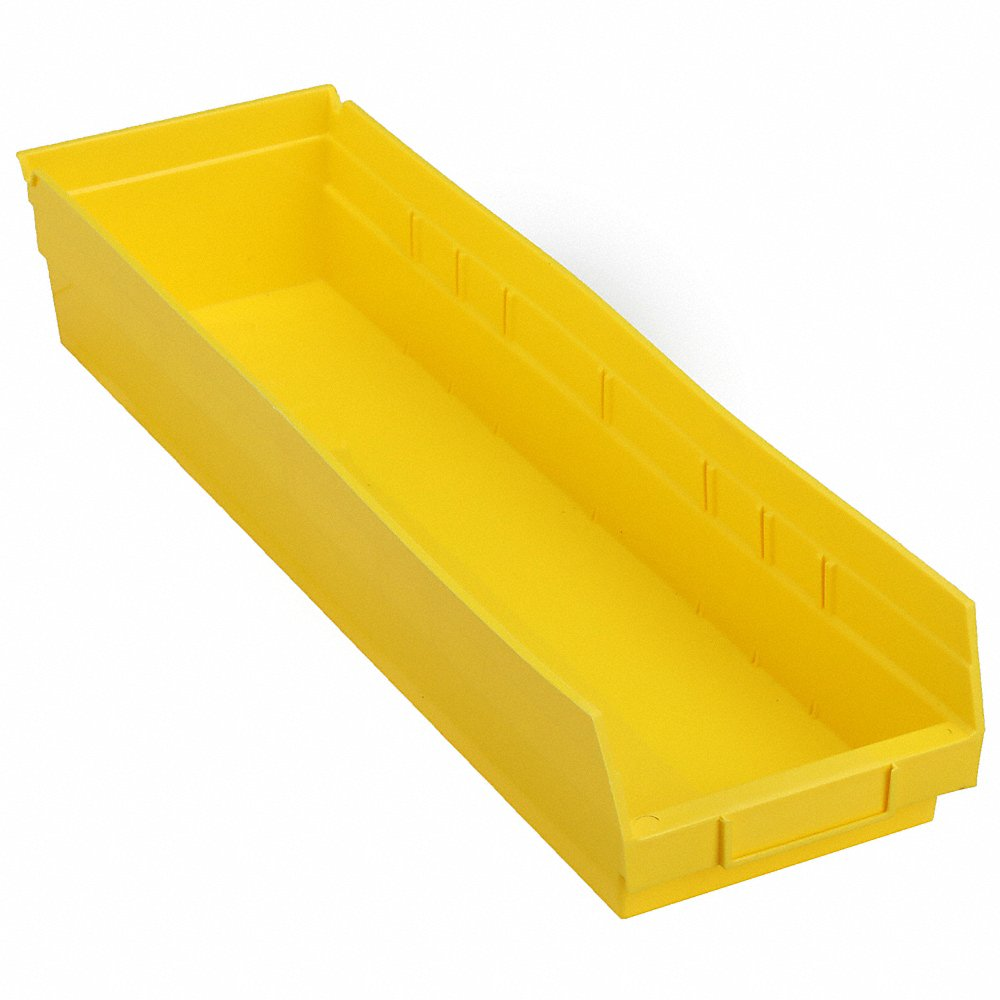 QUANTUM STORAGE SYSTEMS QSB106YL Shelf Bin 23-5/8 Inch Length 6-5/8 Inch Width 4 Inch Height | AF4VMU 9LG54