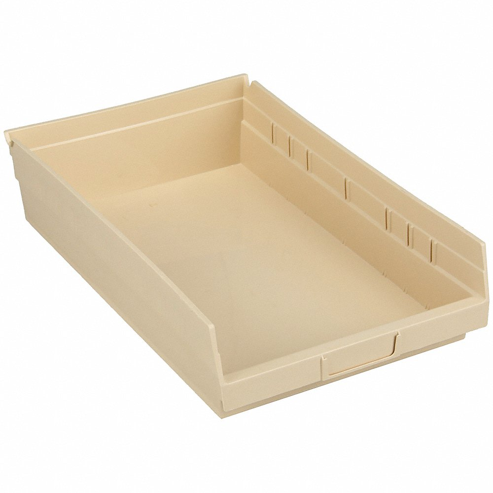 QUANTUM STORAGE SYSTEMS QSB110IV Shelf Bin 17-7/8 Inch Length 4 Inch H Ivory | AF4BRL 8PCC5