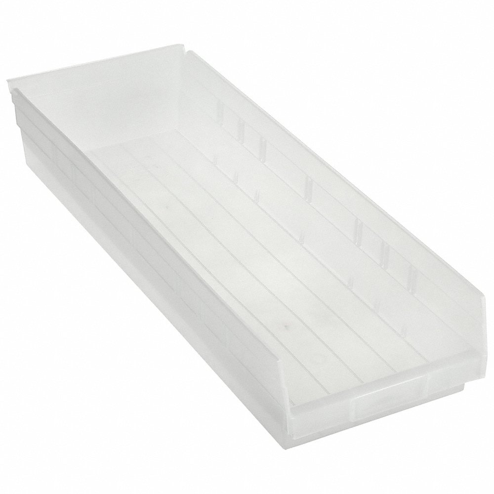 QUANTUM STORAGE SYSTEMS QSB114CL Shelf Bin 23-5/8 Inch Length 8-3/8 Inch Width 4 Inch Height | AE8MVR 6ECF5
