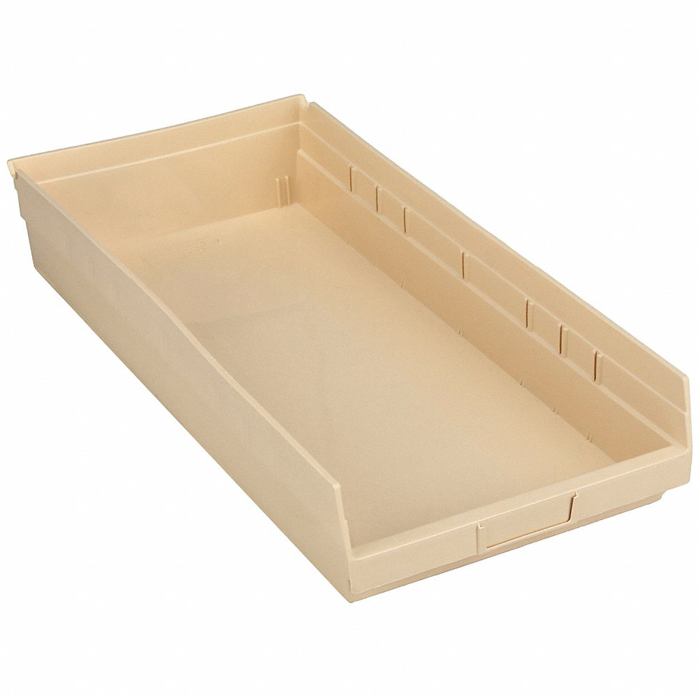 QUANTUM STORAGE SYSTEMS QSB116IV Shelf Bin 23-5/8 Inch Length 4 Inch H Ivory | AF3QWH 8C961