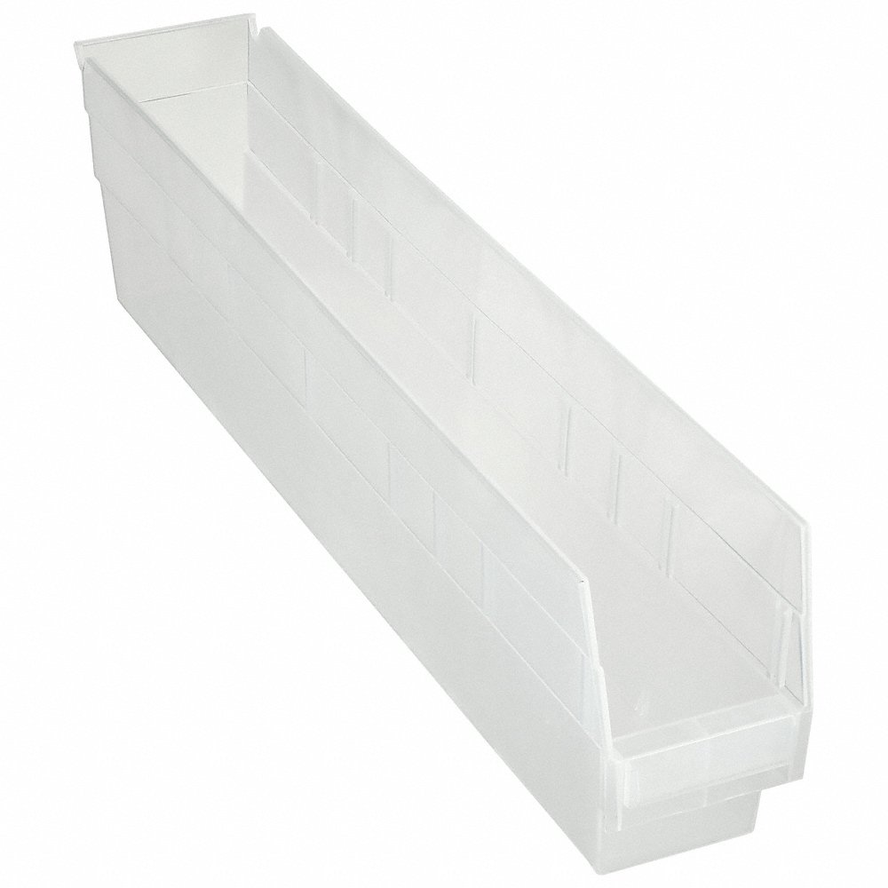 QUANTUM STORAGE SYSTEMS QSB205CL Shelf Bin 23-5/8 x 4-1/8 x 6 In. | AG6WGD 49H222
