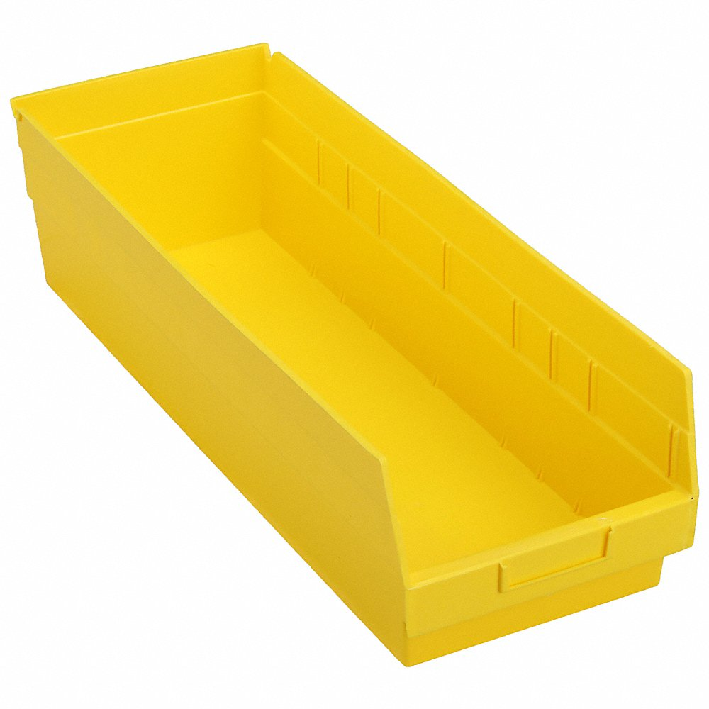 QUANTUM STORAGE SYSTEMS QSB214YL Shelf Bin 23-5/8 Inch Length 8-3/8 Inch Width 6 inch Height | AC4FZG 2ZMV1