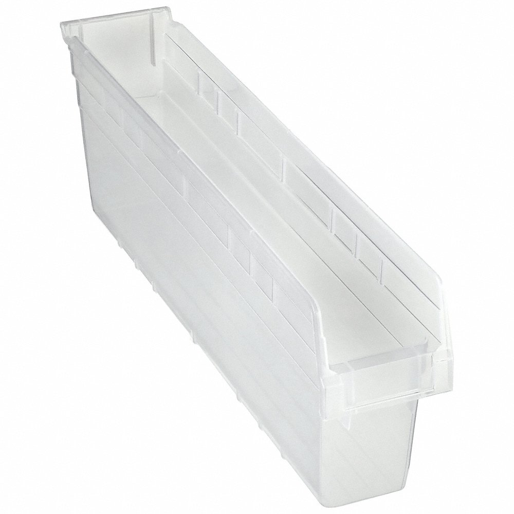 QUANTUM STORAGE SYSTEMS QSB805CL Shelf Bin 23-5/8 x 4-1/8 x 8 In. | AG6WFQ 49H210